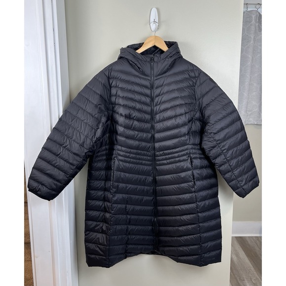 Lands End Women's 3X Wanderweight Ultralight Packable Down Coat Jacket 800 Fill